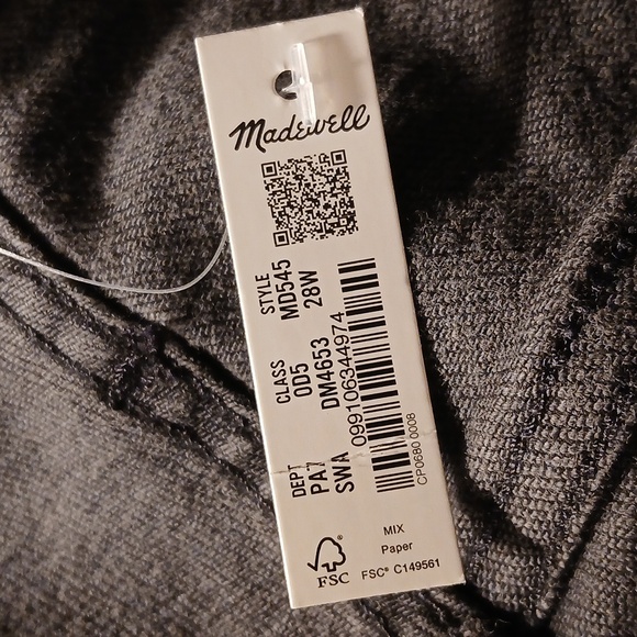 NWT Madewell Plus 10"High Rise "Hold You In Denim Black Skinny Jeans 28W - Picture 7 of 8